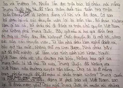 Thư học sinh lớp 4 gửi Chủ tịch Trung Quốc Tập Cận Bình