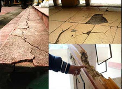 Trường học tiền tỷ chưa bàn giao đã nguy cơ sập