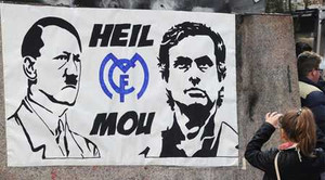 Choáng váng ảnh Mourinho bị ví với Hitler