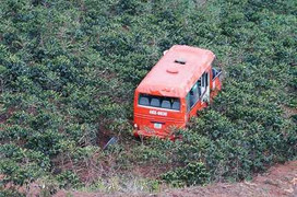 Clip: Tai nạn kinh hoàng, xe buýt lao vực sâu 100m