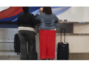 'Thửa' ghế máy bay cho hành khách béo phì