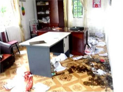 20 người đập phá trụ sở, hành hung cán bộ xã