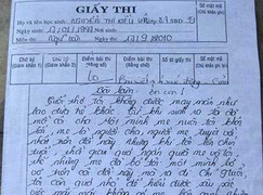 Hai bài văn xúc động đạt điểm 10 xôn xao dân mạng