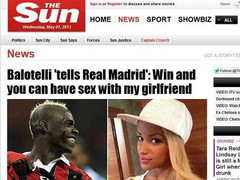 Real thua to, Balotelli vẫn mất bạn gái