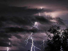 Thương tâm, sét đánh 1 người chết, 3 người bị thương