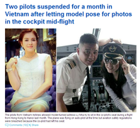 Lý Nhã Kỳ ngồi ghế phi công lên báo Anh