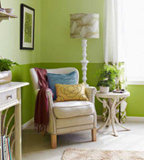 Mùa hè dịu mát với phòng ngủ gam màu xanh lá cây