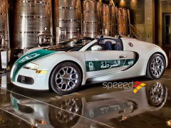 Siêu xe Bugatti Veyron mang đồng phục cảnh sát