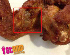 Nhãn ghi hạn dùng lẫn trong gà rán, khách bực mình