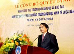 Thứ trưởng kiêm nhiệm hiệu trưởng ĐH Kinh tế Quốc dân