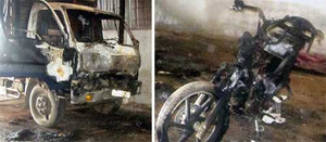 Đốt ô tô để... né nợ