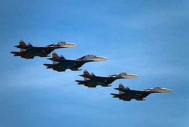 Clip: Không quân Nga 'làm xiếc' trên bầu trời