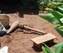 Cưa đạn cối, 'Bin Laden' đứt lìa bàn tay trái