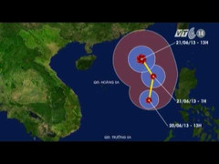 Áp thấp nhiệt đới sắp thành bão ở Biển Đông