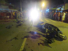 TP.HCM: Xe máy tông nhau kinh hoàng, một người tử vong