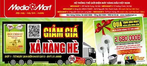 Xả hàng hè tặng 2000 phần quà trị giá 2,68 triệu