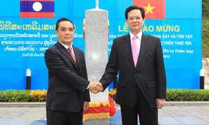 Video: Khánh thành mốc thực địa biên giới Việt- Lào