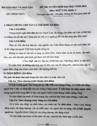 Đề thi và gợi ý đáp án môn Văn khối C, D 2013