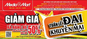 Tuần lễ đại khuyến mại xả hàng hè tại Media Mart