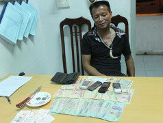 Mang 'đồ nghề' đi đánh cờ bạc bịp bị 141 tóm gọn