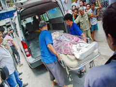 Hiện trường vụ thang máy kẹp đầu người ở Quảng Ngãi