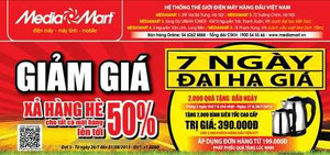 7 ngày đại hạ giá – Nhận 2000 quà tặng giá trị