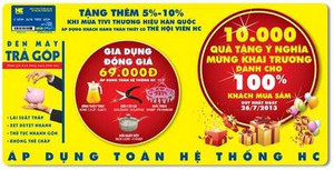 Khai trương đại siêu thị - siêu khuyến mại bom tấn