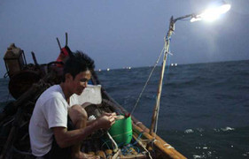 Ảnh: Trắng đêm cùng ngư dân câu mực