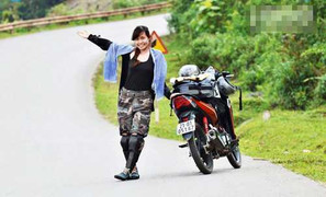 Nữ sinh xinh xắn 35 ngày đạp xe xuyên Việt