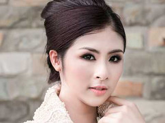 Ngọc Hân ấn tượng với phong cách trang điểm lạ