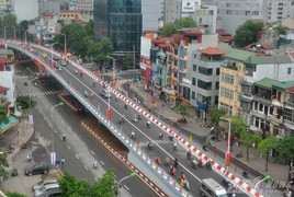 Ảnh: Thông xe cầu vượt 'mềm mại' nhất thủ đô