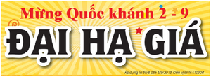 Pico đại hạ giá nhân dịp Quốc khánh 2/9