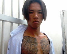 Trinh sát tóm gọn tên cướp xăm trổ đầy mình