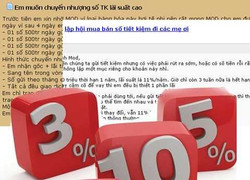 Rao bán lại cả sổ tiết kiệm lãi suất cao