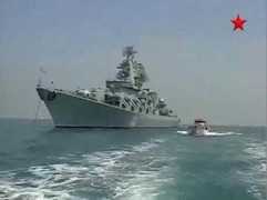 Cận cảnh Tuần dương hạm tên lửa Moskva của Nga