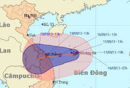 Đường đi của bão số 8