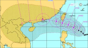 Đường đi của siêu bão mạnh nhất năm