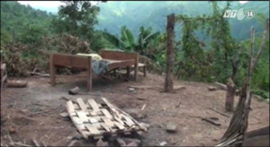 Lở núi, nứt đất ở Điện Biên