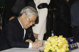 Lãnh đạo Đảng, Nhà nước viết lời vĩnh biệt Đại tướng