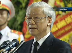 Video: Tổng Bí thư Nguyễn Phú Trọng đọc điếu văn tiễn biệt Đại tướng