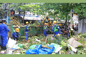 Đà Nẵng: Huy động toàn thành phố tổng vệ sinh sau bão