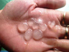 Mưa đá kèm lốc xoáy xuất hiện ở Đồng Nai