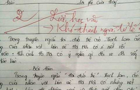 'Sáng tạo' văn chương vô đối của học trò