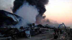 Video: Nhà máy Diana hóa biển lửa