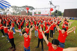 1.000 sinh viên nhảy flashmob lớn nhất Cần Thơ