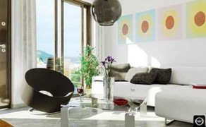 Biến bức tường màu trắng đơn điệu trở lên sống động