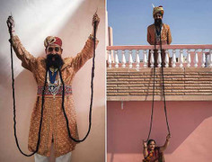 Người đàn ông có bộ râu dài hơn 4m