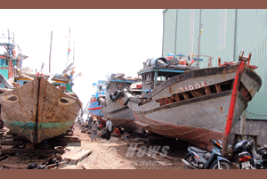 Đà Nẵng: Hàng loạt tàu 'dưỡng thương' chờ vươn biển