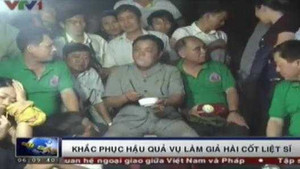 Bình Phước đưa hài cốt giả ra khỏi nghĩa trang liệt sĩ