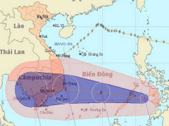 Video: Đường đi cơn bão số 13